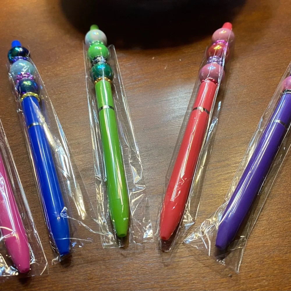 Colorful custom Beaded Kids Pens for sale individually